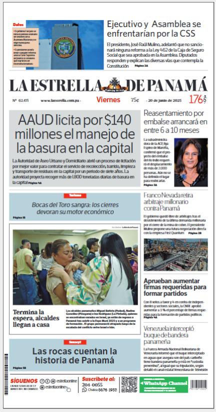 Portada del impreso de 20 de junio de 2025