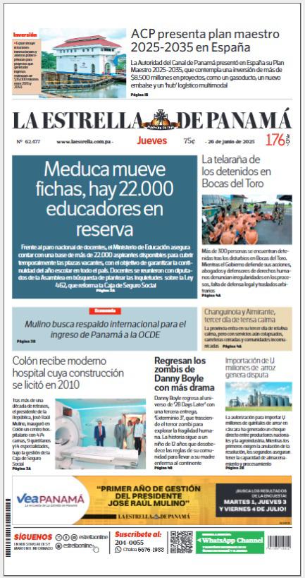 Portada del impreso de 26 de junio de 2025