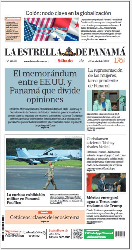 Portada del impreso del 12 de abril de 2025