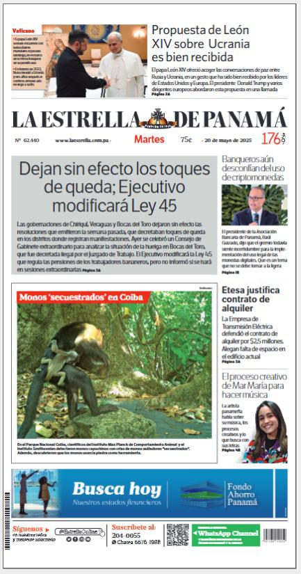 Portada del impreso de 20 de mayo de 2025