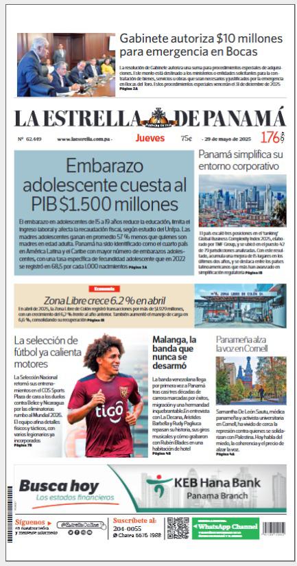 Portada del impreso de 29 de mayo de 2025