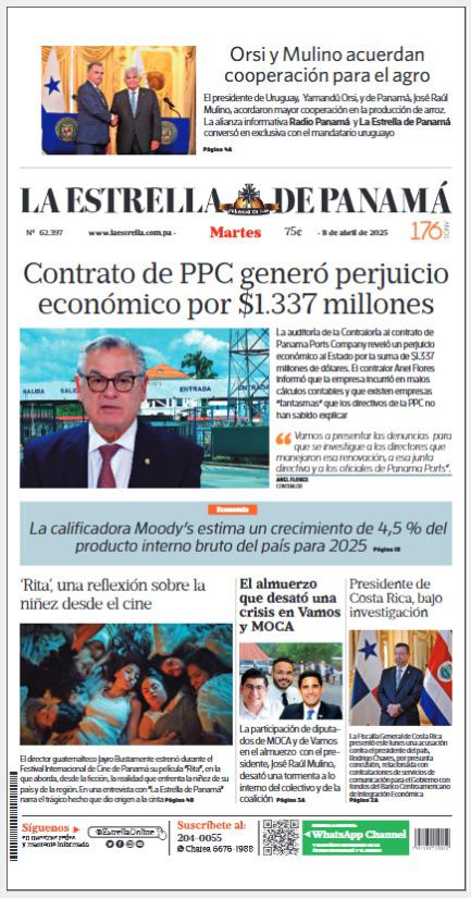 Portada del impreso del 8 de abril de 2025