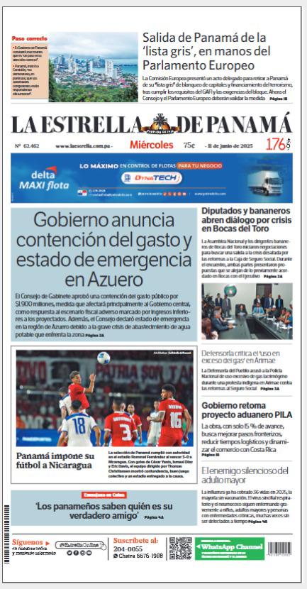 Portada del impreso de 11 de junio de 2025