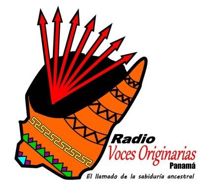 Logo de la radio digital “Voces Originarias Panamá”.