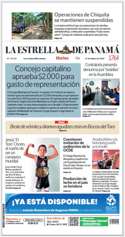 Portada del impreso de 27 de mayo de 2025