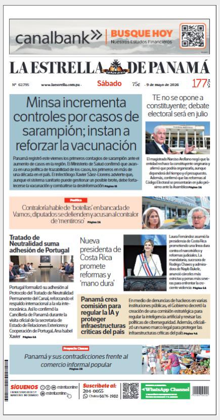 Portada del impreso del 9 de mayo de 2026