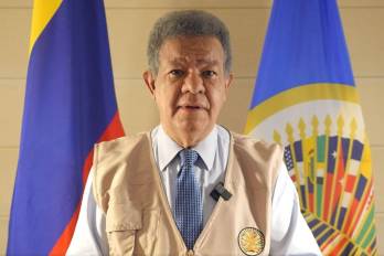 Leonel Fernández, jefe de la misión diplomática de la OEA en elecciones presidenciales de Colombia.