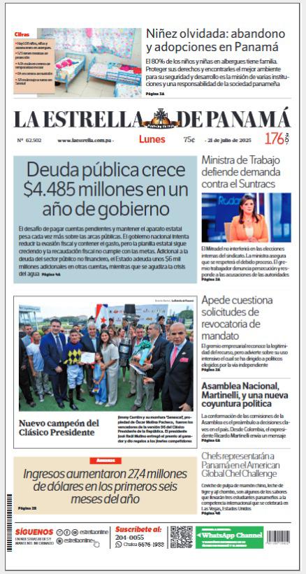 Portada del impreso del 21 de julio de 2025