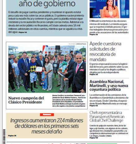 Portada del impreso del 21 de julio de 2025