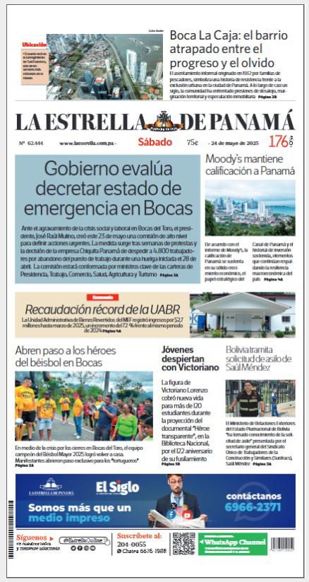 Portada del impreso de 24 de mayo de 2025