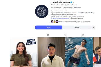 La cuenta de Instagram de la Contraloría