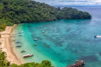 La isla Coiba, ubicada en la provincia de Veraguas.