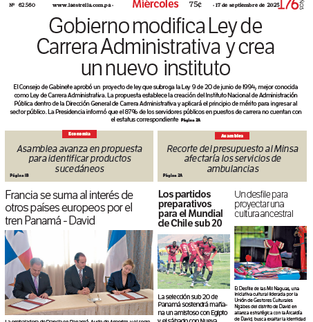 Portada del impreso del 17 de septiembre de 2025