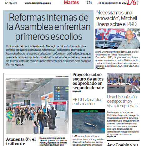 Portada del impreso del 16 de septiembre de 2025