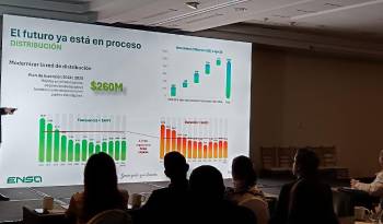 Sergio Hinestrosa, de ENSA, durante el foro Mercado eléctrico Panamá. Retos, oportunidades e inversión.