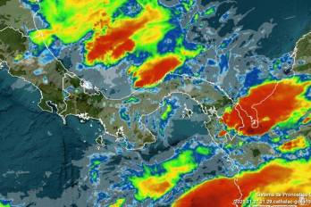 Imagen actualizada de satélite GOES infrarrojo para Panamá