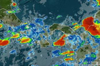 imagen actualizada de satélite GOES-16 (banda infrarroja 500m) para Panamá y Costa Rica - animaciones