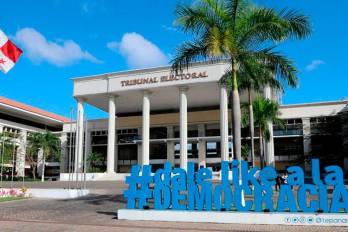 Fachada de la sede del Tribunal Electoral