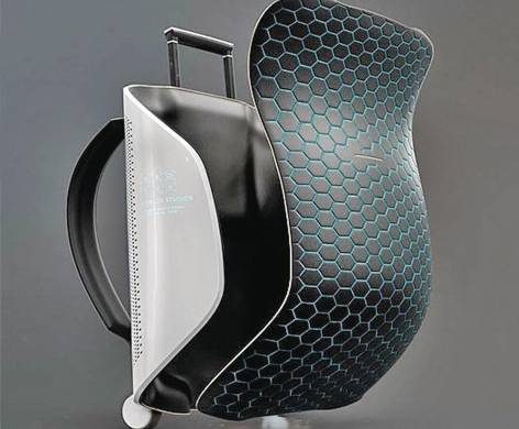 La maleta Zero-G fue diseñada por la firma Horizn Studios.