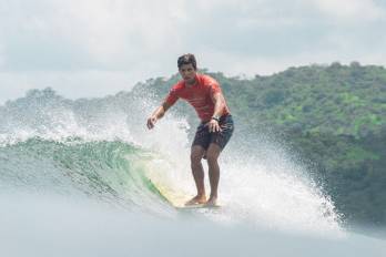 Agustín Cedeño en la competencia.