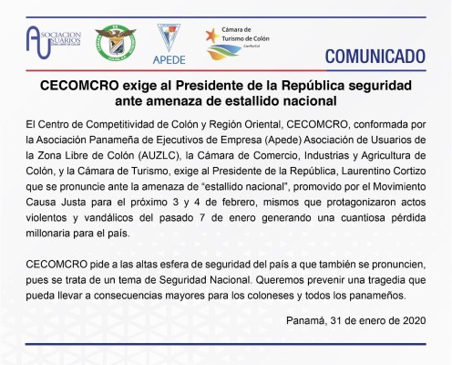 Comunicado CECOMCRO