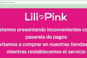 Página web de Lili Pink, la tienda de lencería bajo investigación en Colombia