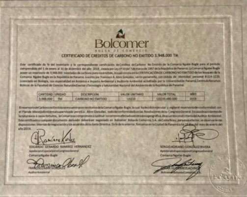 Certificado con la firma de Sergio González Rivera