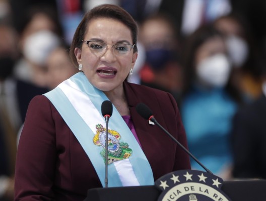 Fotografía de archivo en la que se registró a la presidenta de Honduras, Xiomara Castro, en Tegucigalpa (Honduras).