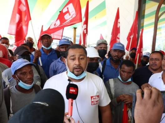 Luis Mitré, secretario general del Sitraseo afiliada a la Confederación de Trabajadores y Trabajadoras Convergencia Sindical.