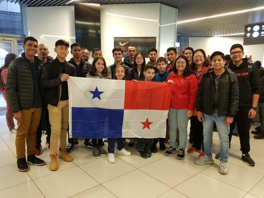 Equipo panameño en Hungría