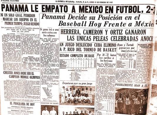 En la primera ocasión que se cruzan, Panamá empata 2-2 a México (1938), como siempre contra todo pronóstico.