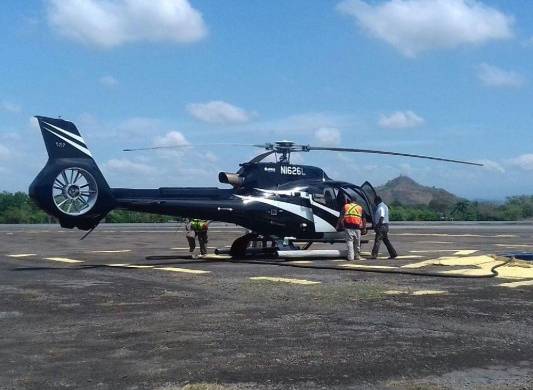 El helicóptero fue confiscado en marzo de 2017.