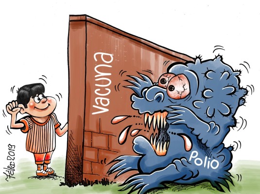 Caricaturistas panameños y Rotary unen esfuerzos para combatir la polio