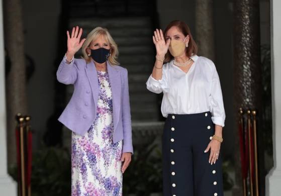 La primera dama de EE.UU. llega a Panamá