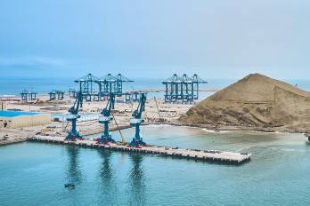 El puerto de Chancay es uno de los principales proyectos portuarios impulsados por capital chino en Sudamérica.