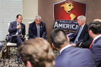 El secretario de Energía, Chris Wright, y su equipo de trabajo se reunió con la delegación panameña.