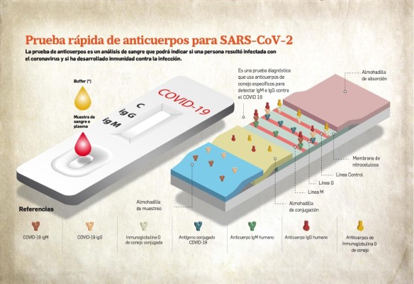 Prueba rapida de anticuerpos para SARS CoV2