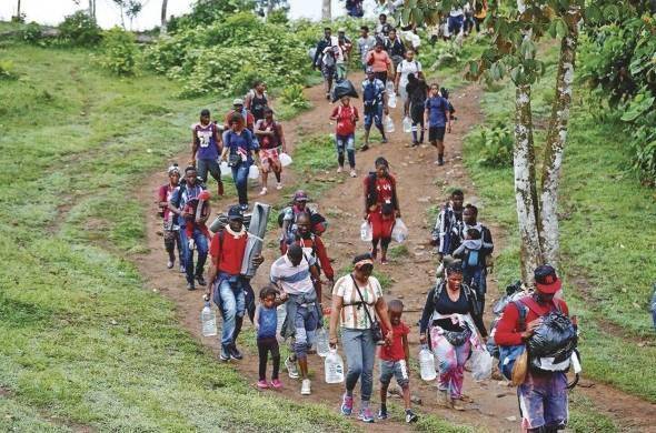 En el año 2023 caso 525 migrantes de diversas nacionalidades, atravesaron el tapón del Darién.