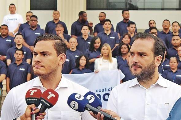 Diego Vásquez y Gabriel Silva, líderes de la coalición Vamos.