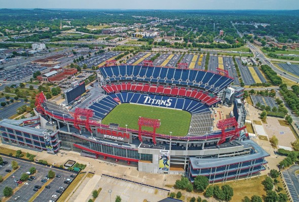 Nissan Stadium, Nashville, Estados Unidos, escenario del partido México vs. Panamá.