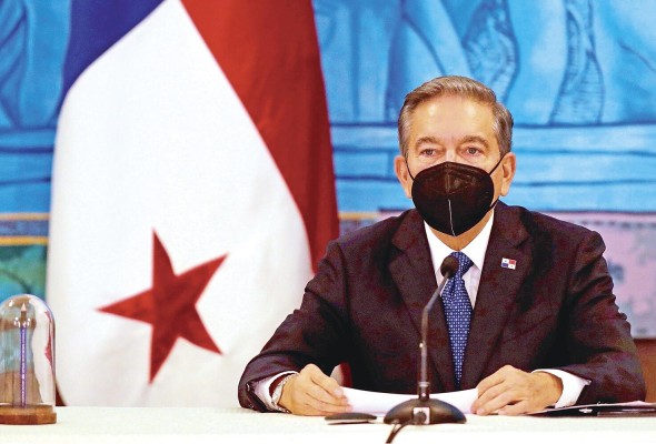 El presidente de la República, Laurentino Cortizo