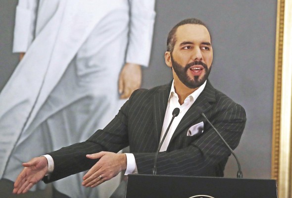 En la imagen, el presidente salvadoreño, Nayib Bukele