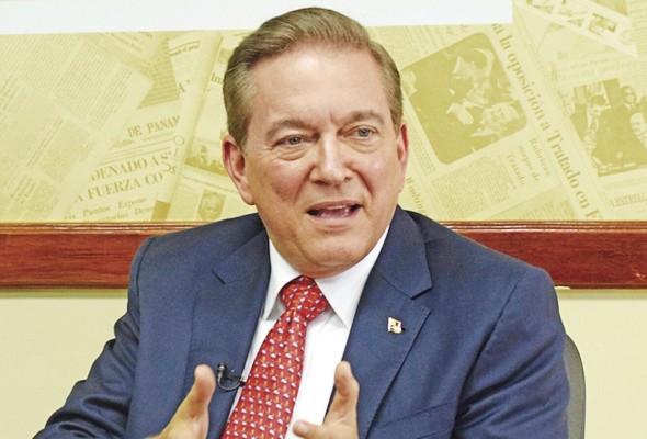 El mandatario, Laurentino Cortizo