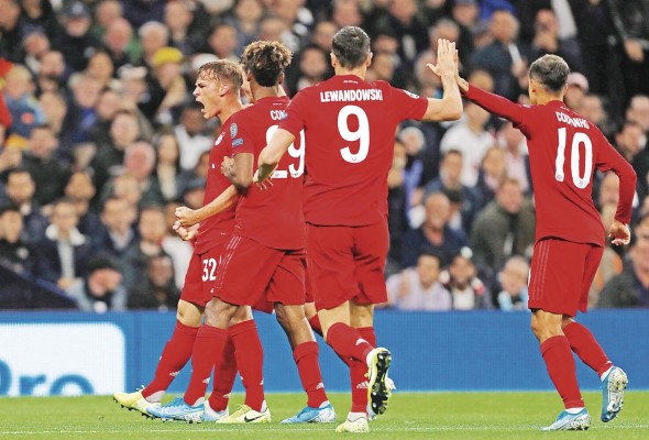 El Bayern sigue luciendo intratable, jugando al nivel de gran favorito.