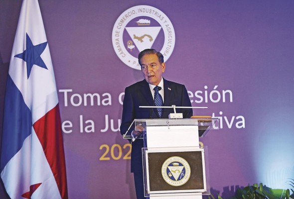 El presidente de la República, Laurentino Cortizo