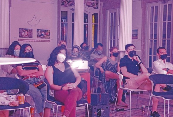 Público en una de las ediciones anteriores del rally cinematográfico.