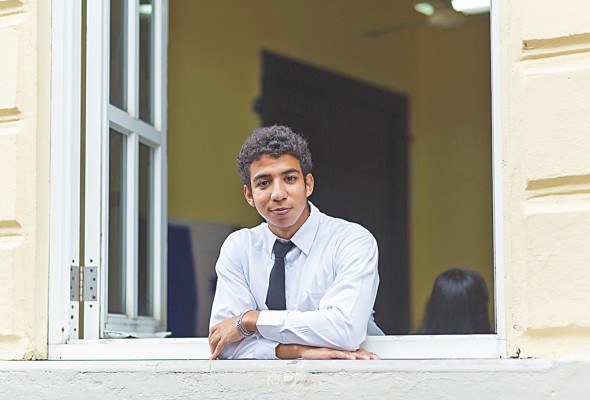 Diogo Rosso, estudiante del Instituto Nacional de Panamá