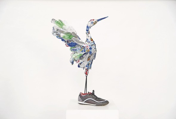 Obra 'Sálvame Panamá', por la artista Carmen Gough