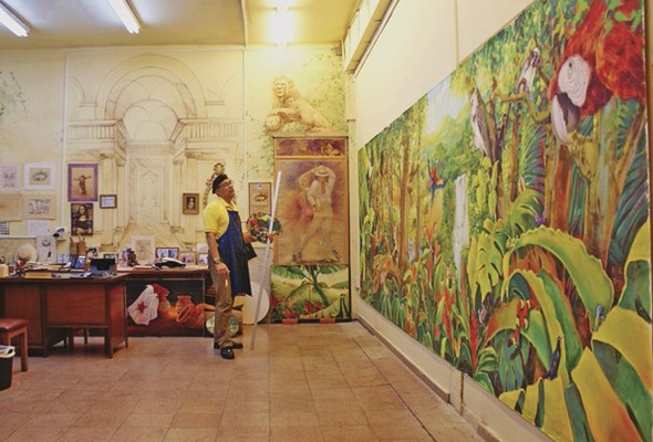 Los murales del maestro David Vega