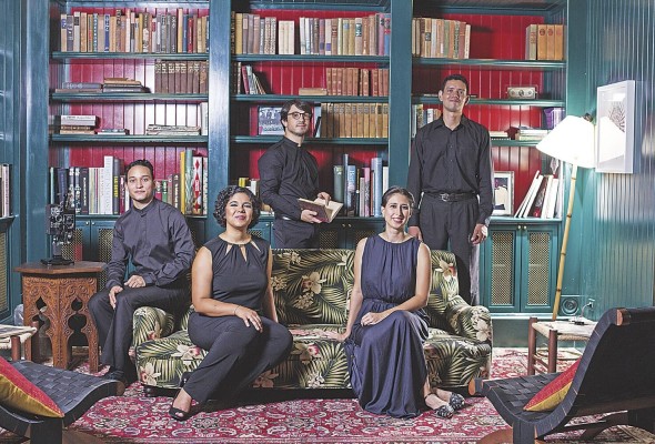 Miembros de la agrupación Paisaxe Ensemble.